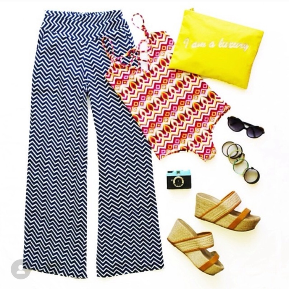 Ava Sky Wide Leg Pants